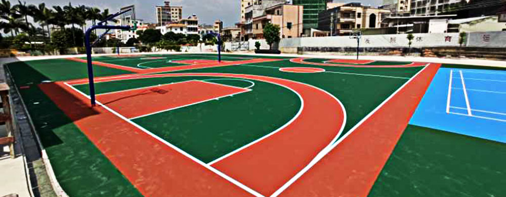 河源市紫金县蓝塘镇第二小学丙烯酸球场